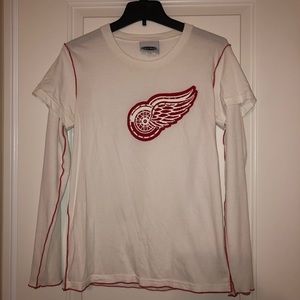 Detroit Red Wings Rhinestone Embellished Top
